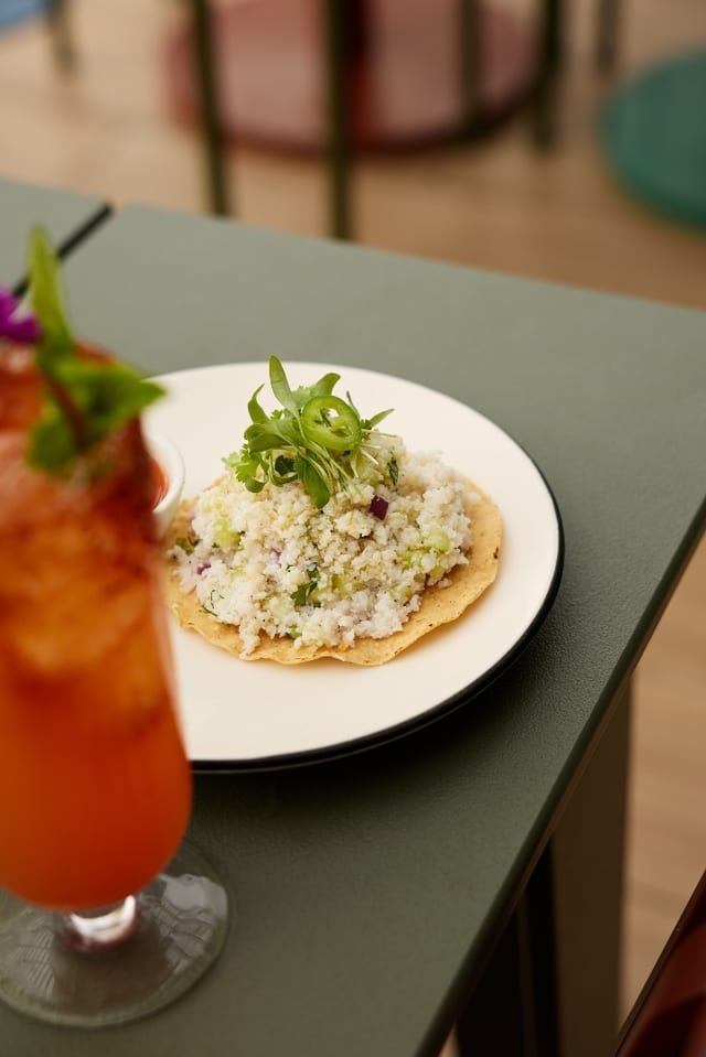Tostada Vallarta.