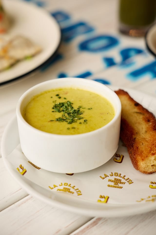 Poblano Clam Chowder.