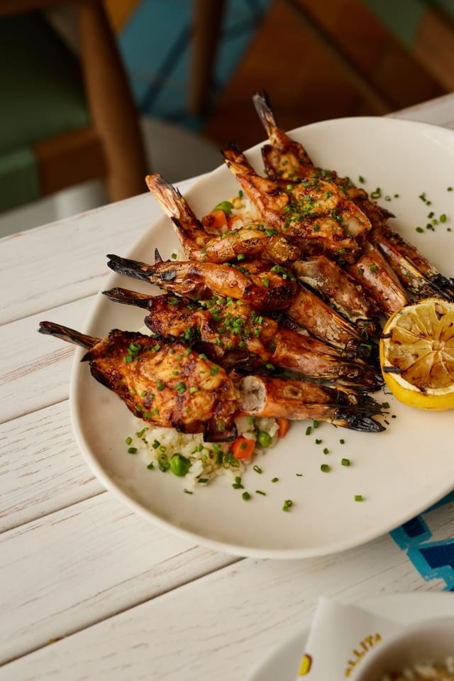 Shrimp Zarandeados.